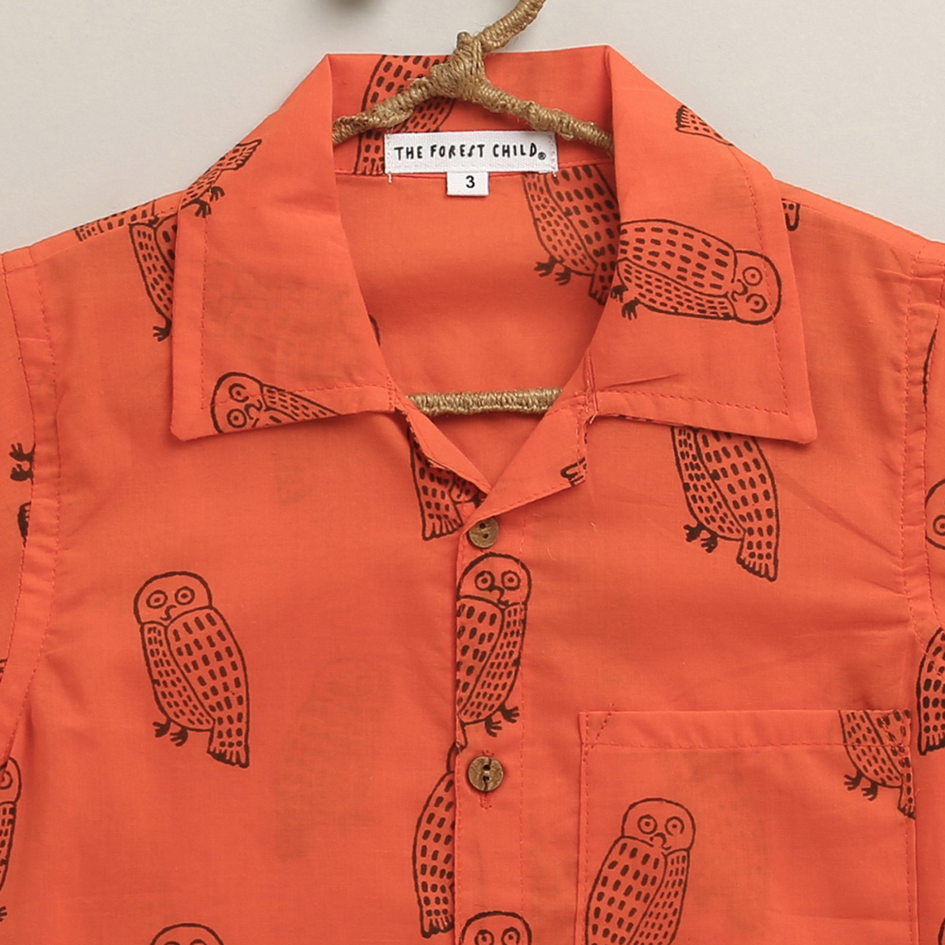 ‘A Parliament of Owls’ Handblocked Shirt
