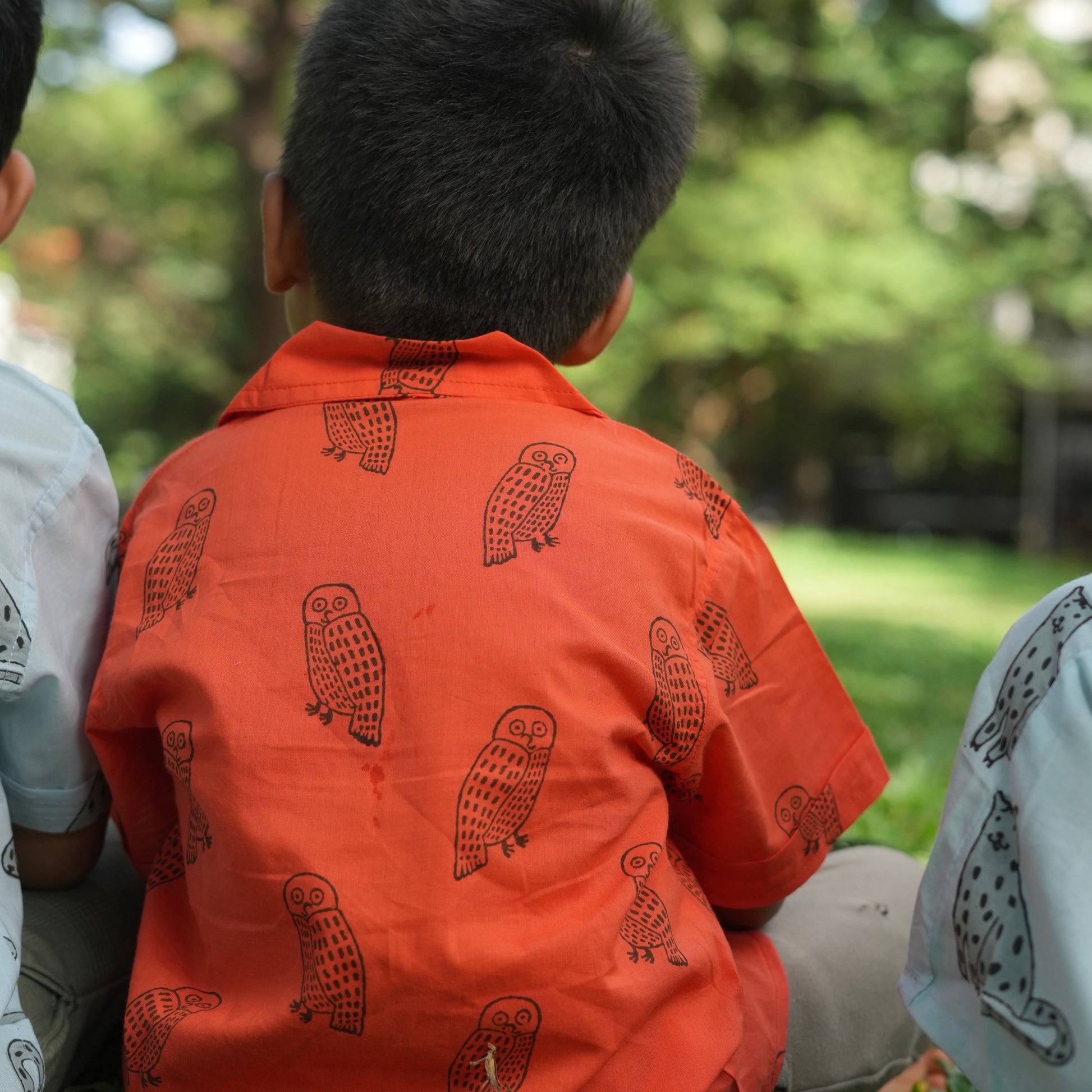 ‘A Parliament of Owls’ Handblocked Shirt