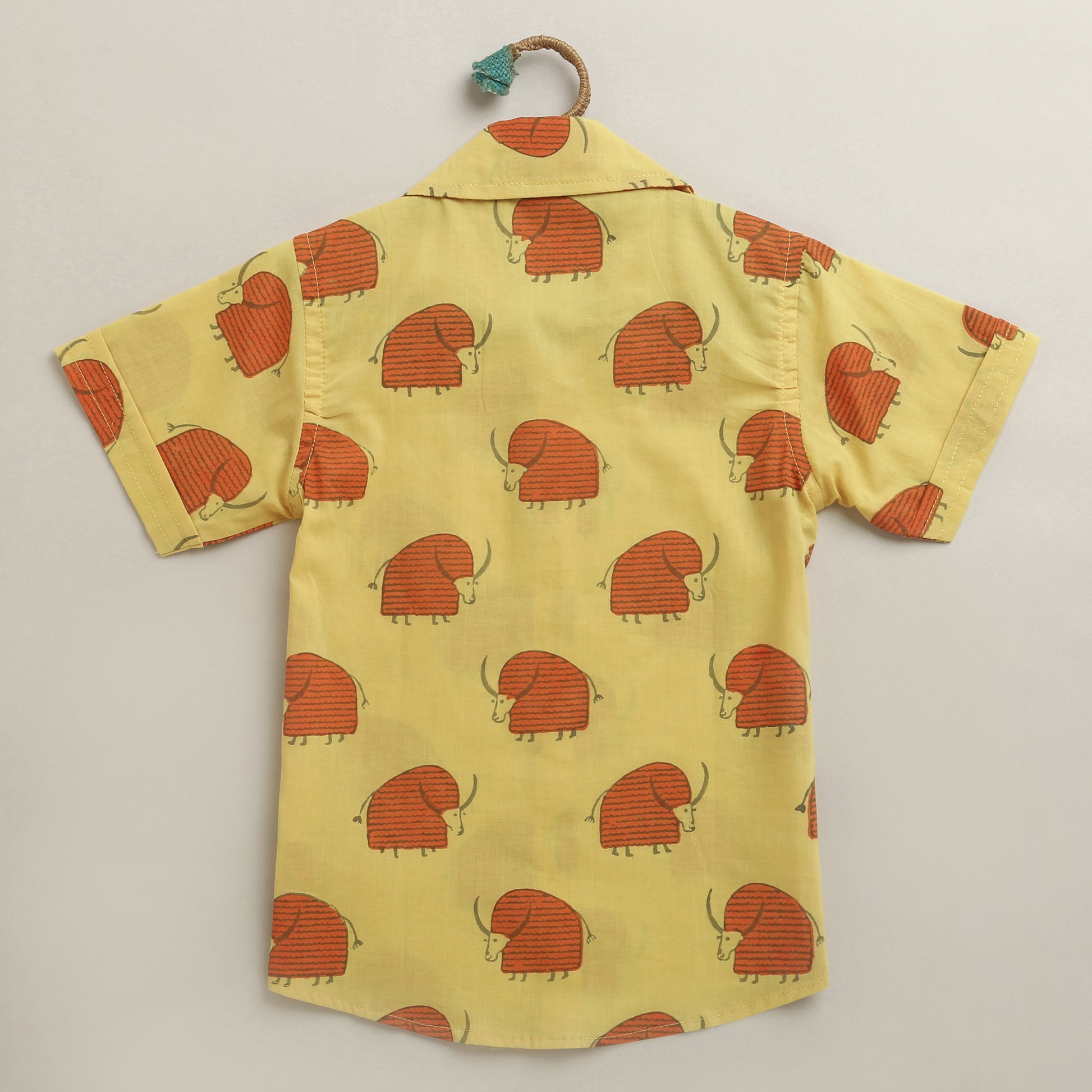 ‘A Cabinet of Yaks’ Handblocked Shirt