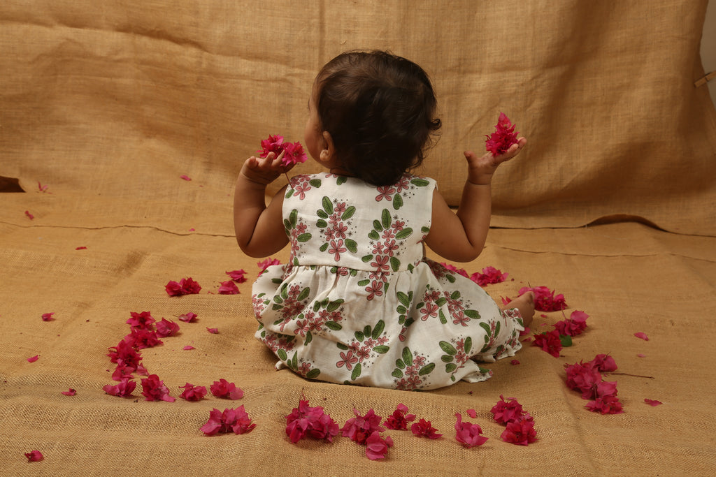 A Bunch of Frangipani - Infant Sleeveless Dress