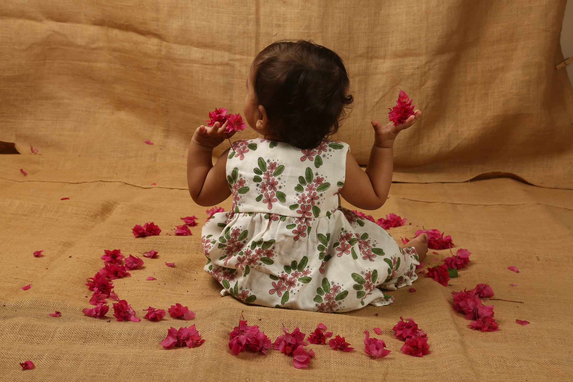 A Bunch of Frangipani - Infant Sleeveless Dress