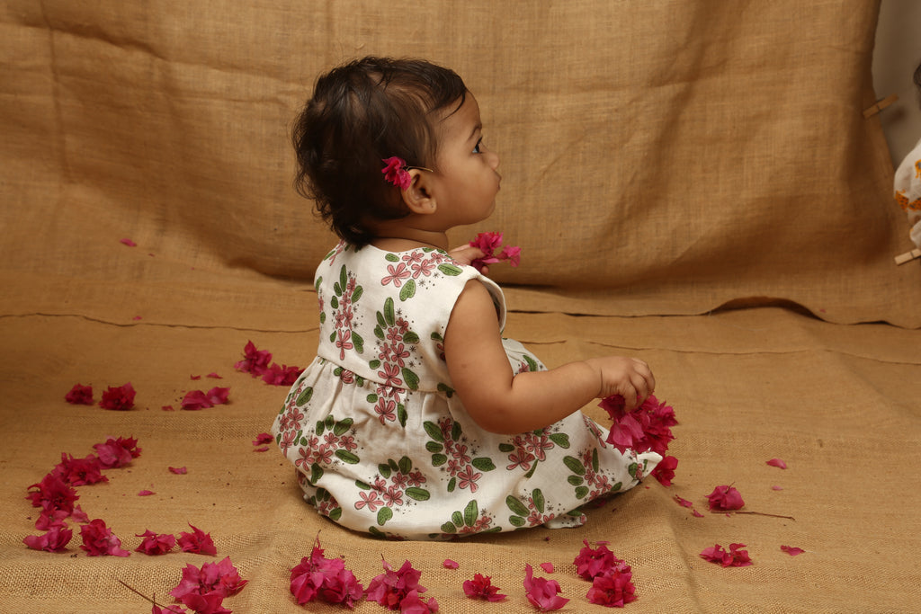 A Bunch of Frangipani - Infant Sleeveless Dress