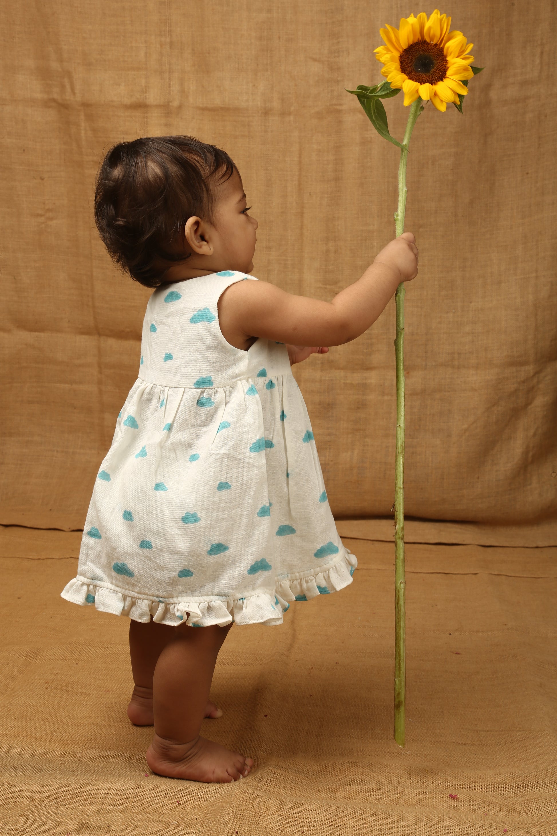 A Billow of Clouds- Infant Sleeveless Dress