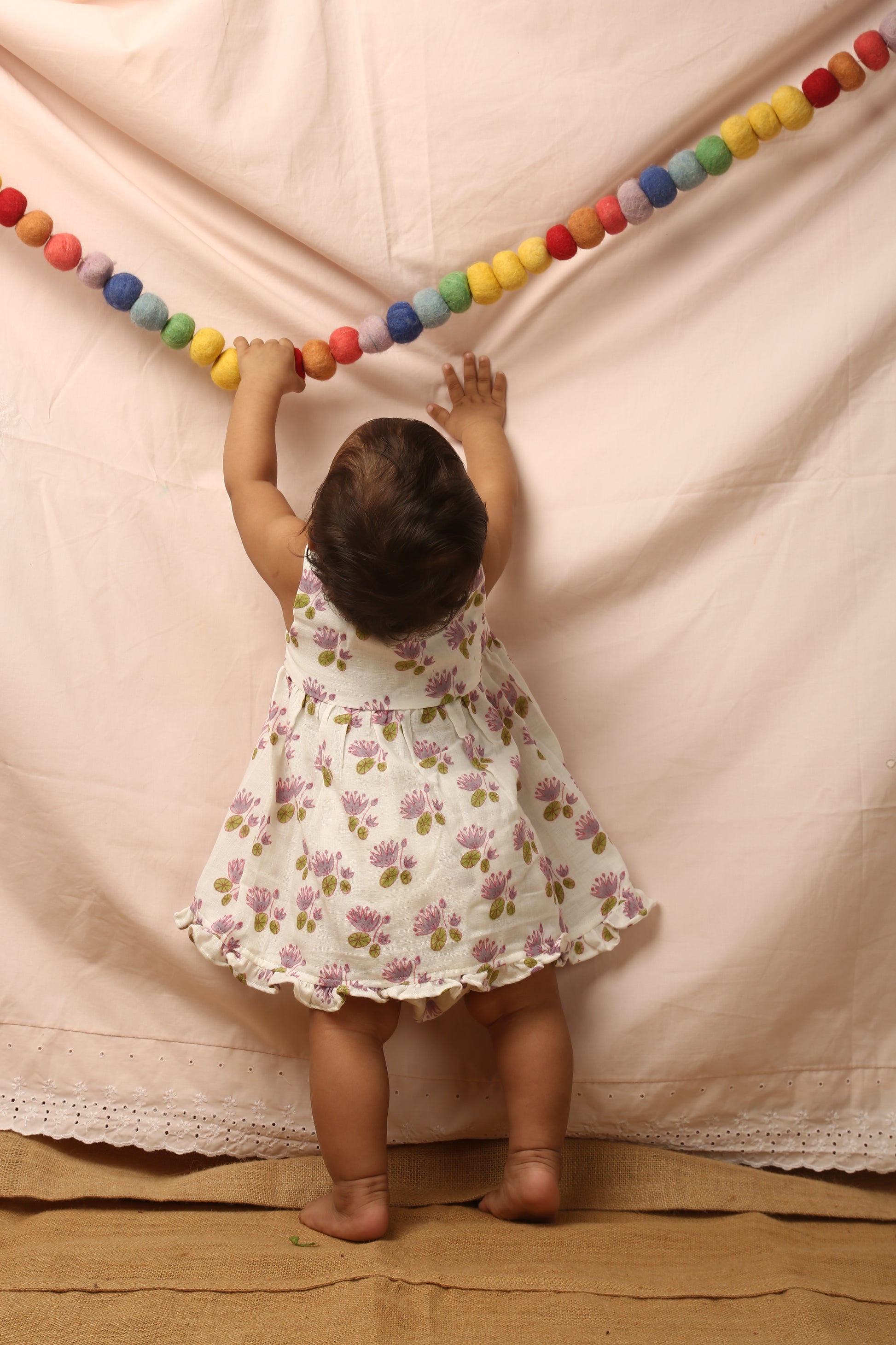 A Pond of Lotus- Infant Sleeveless Dress