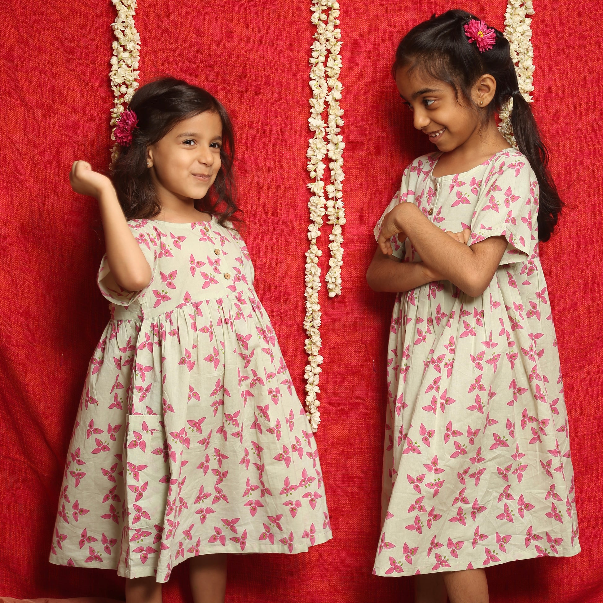 'A Cluster of Bougainvillea' - Casual Dress