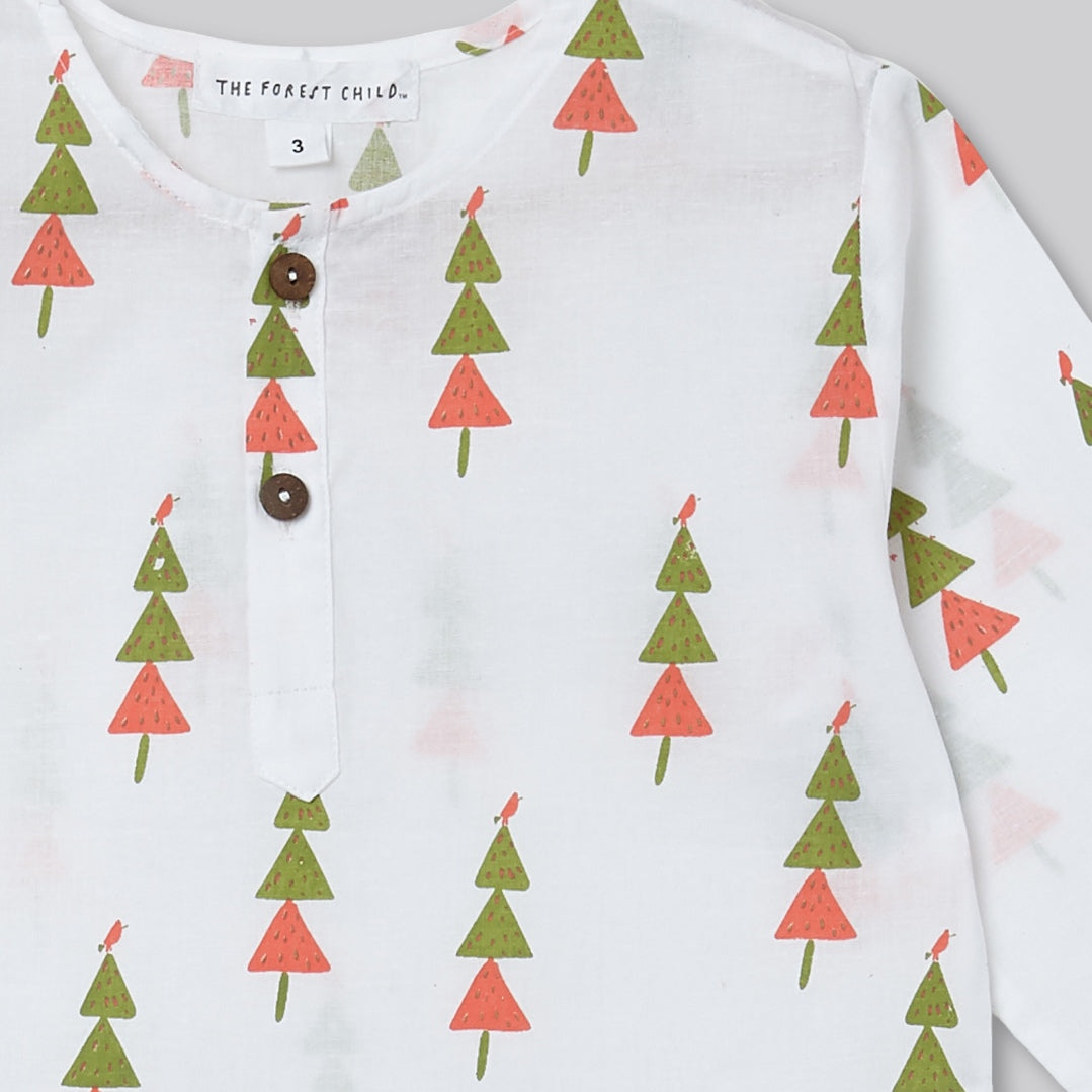 A Forest of Trees - Kurta Pyjama Set
