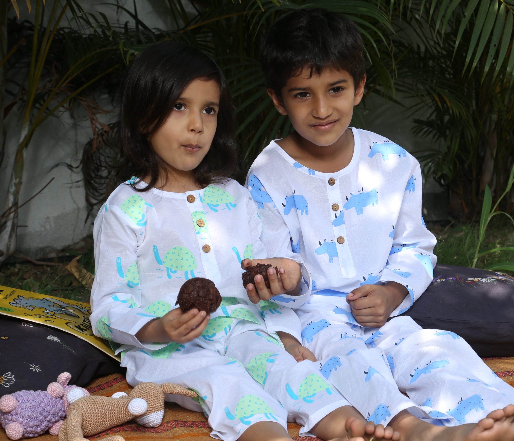 'A Bale of Turtles'  Kurta Pyjama Set