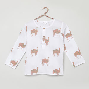 'A Caravan of Camels' Kurta Pyjama Set