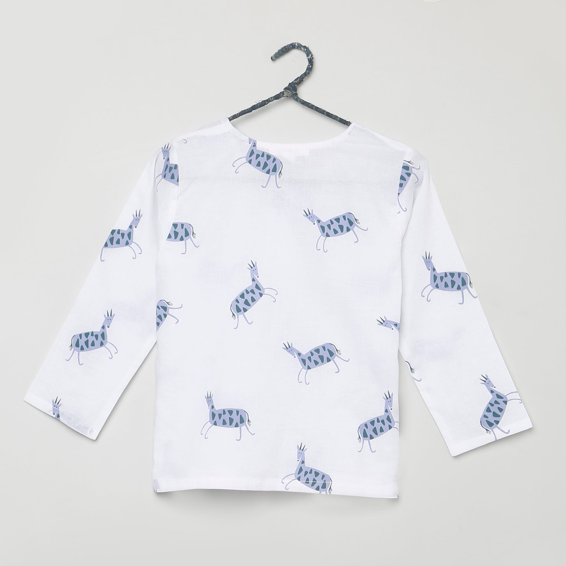 'A Cluster of Chinkaras' Kurta Pyjama Set