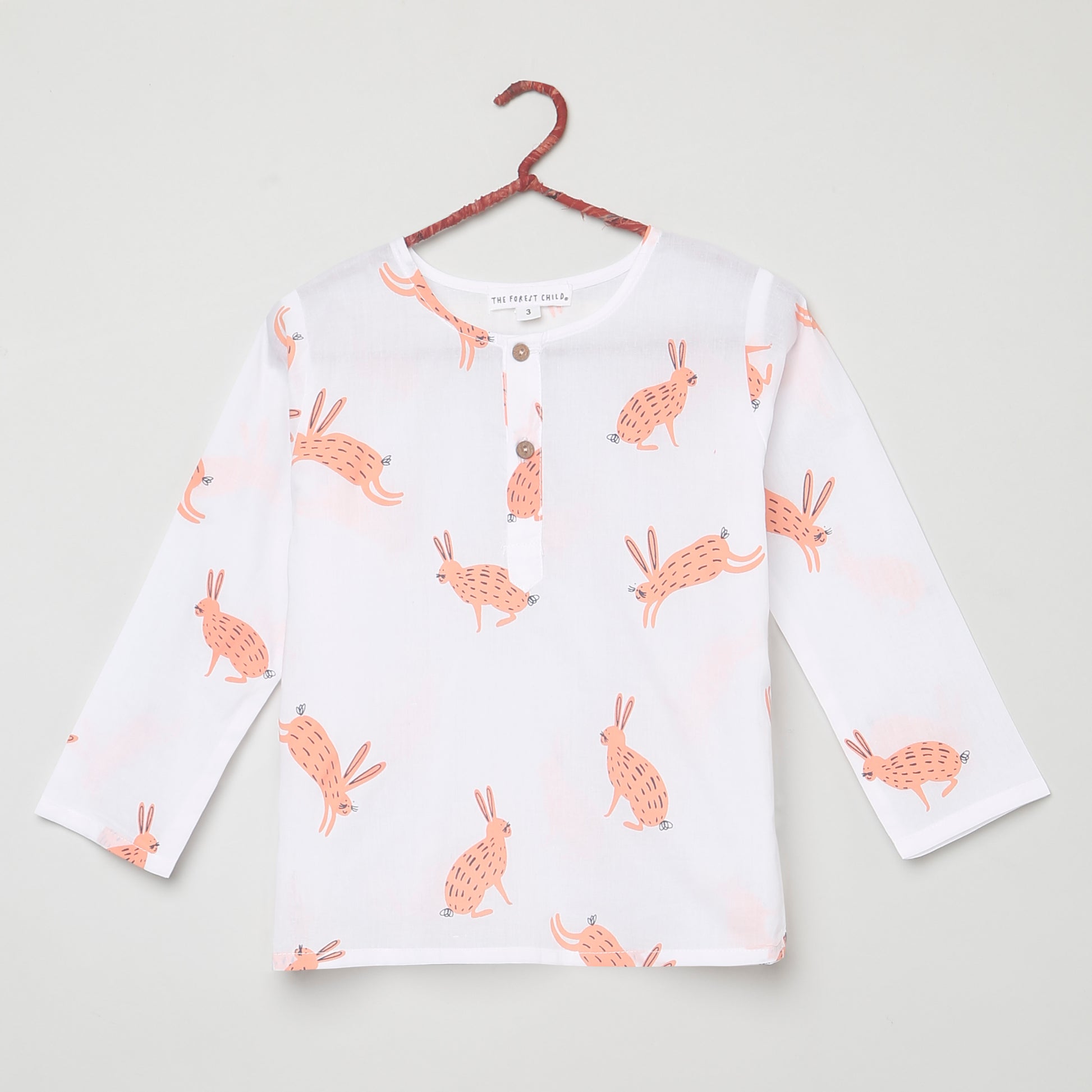 'A Down of Hares' Kurta Pyjama Set