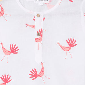 'A Pride of Peacocks' Kurta Pyjama Set