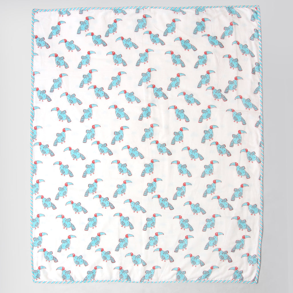 'A Party of Hornbills' Blanket