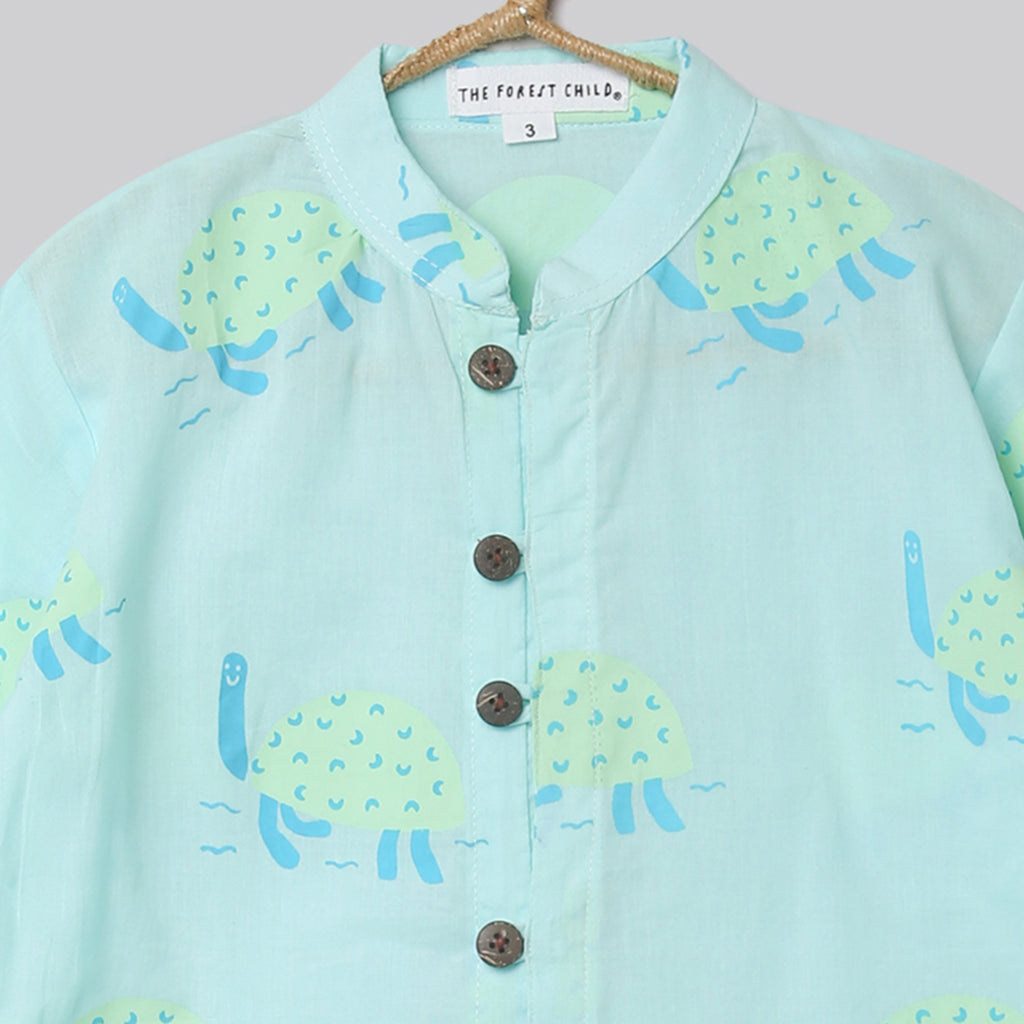 'A Bale of Turtles' Casual Kurta