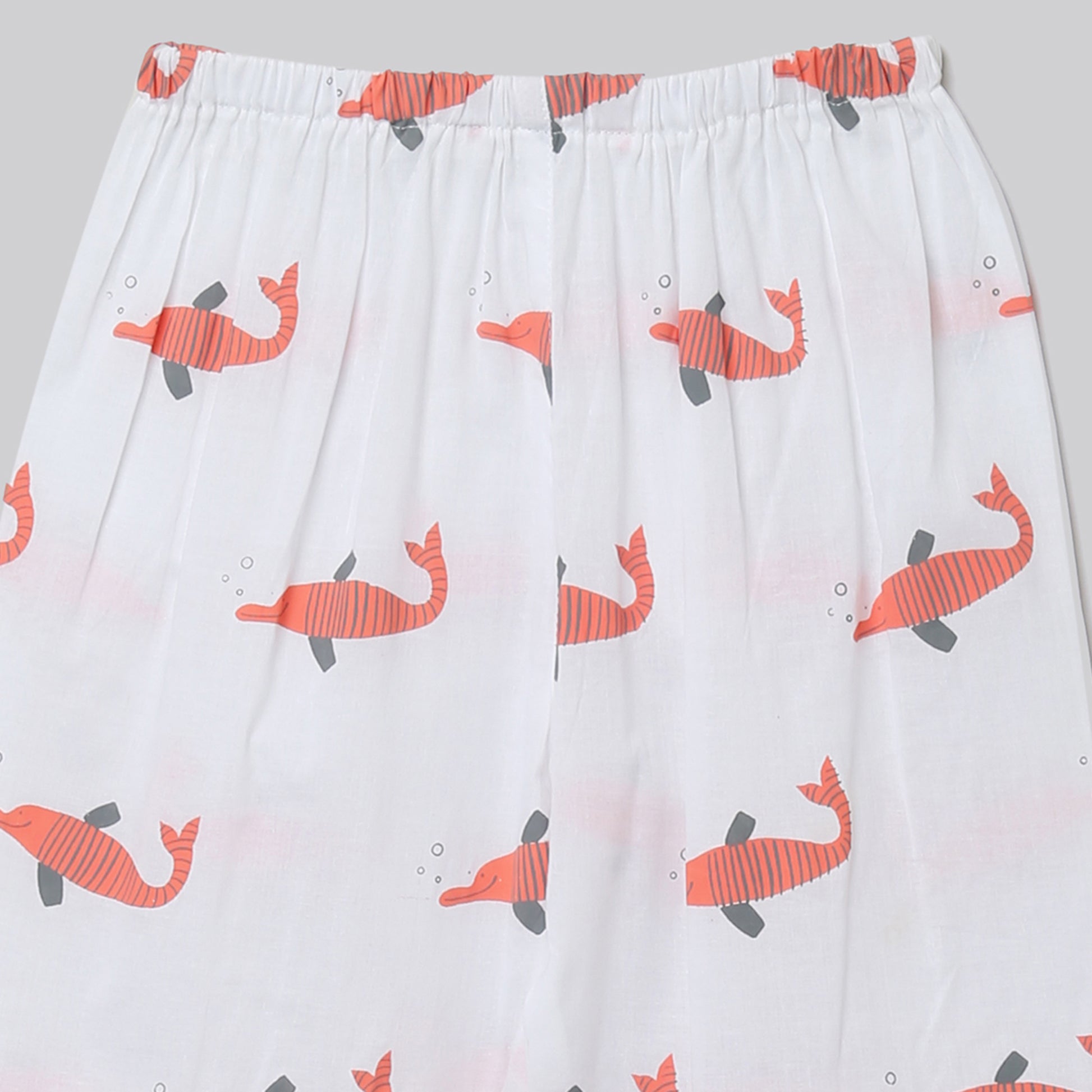 ' A Pod of Dolphins'  Kurta Pyjama Set