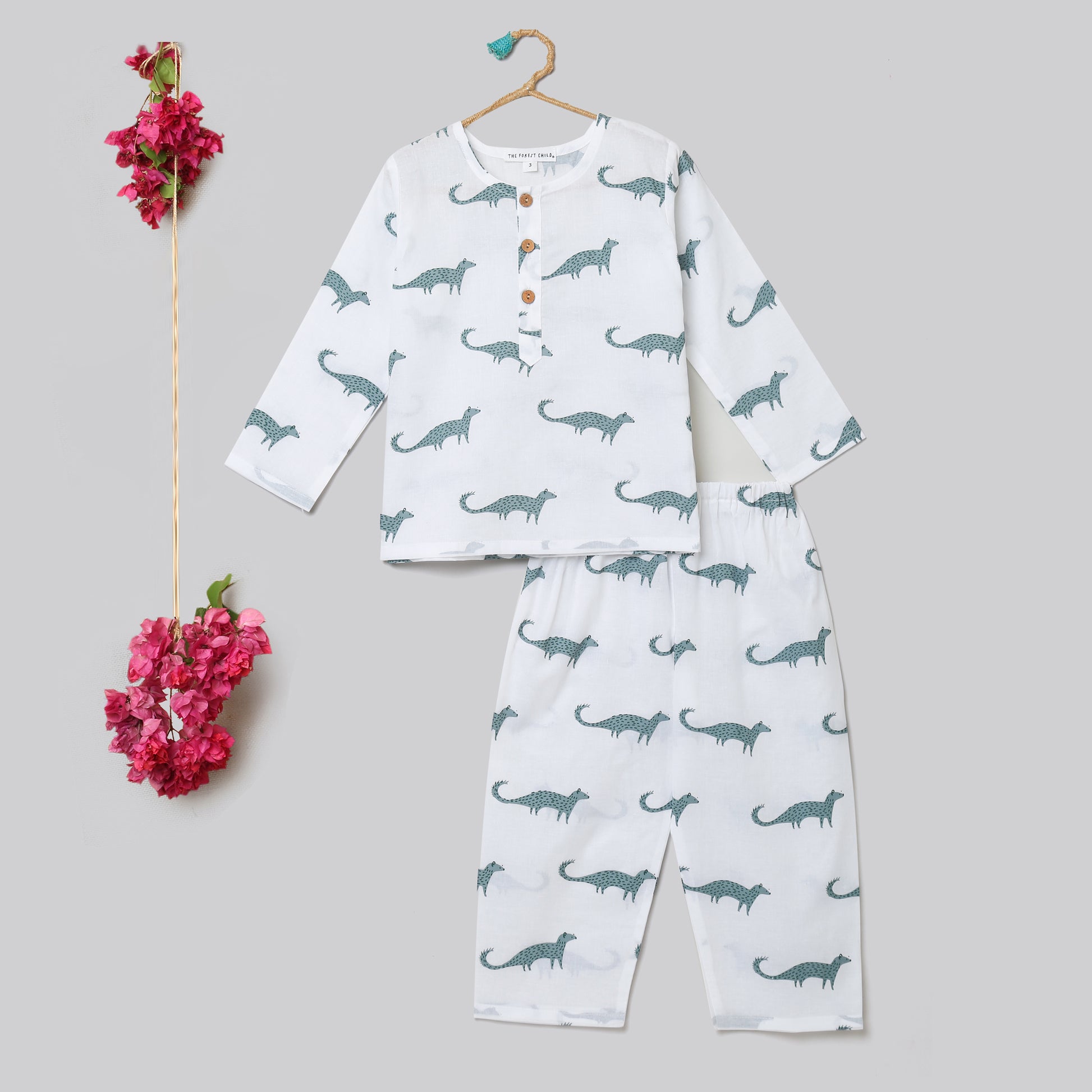 'A Band of Mongooses'  Kurta Pyjama Set