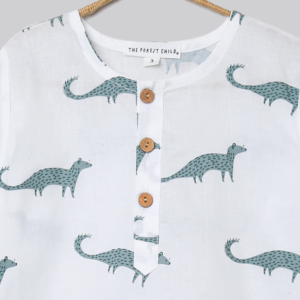 'A Band of Mongooses'  Kurta Pyjama Set