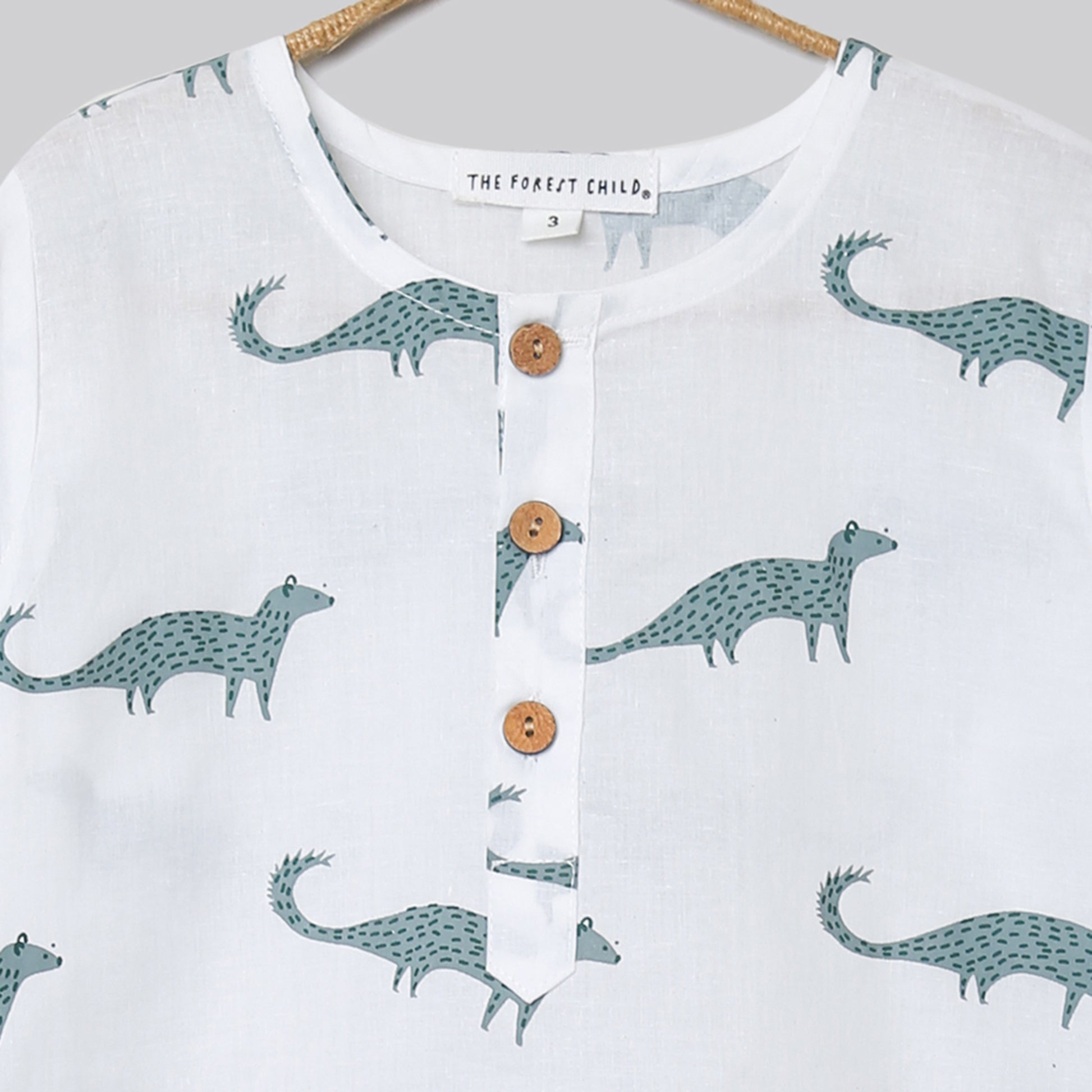'A Band of Mongooses'  Kurta Pyjama Set