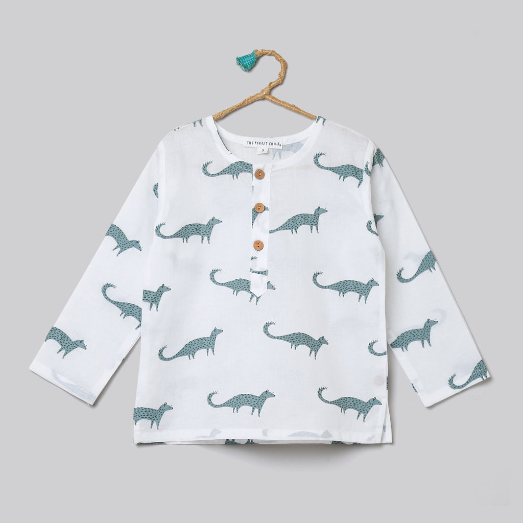 'A Band of Mongooses'  Kurta Pyjama Set