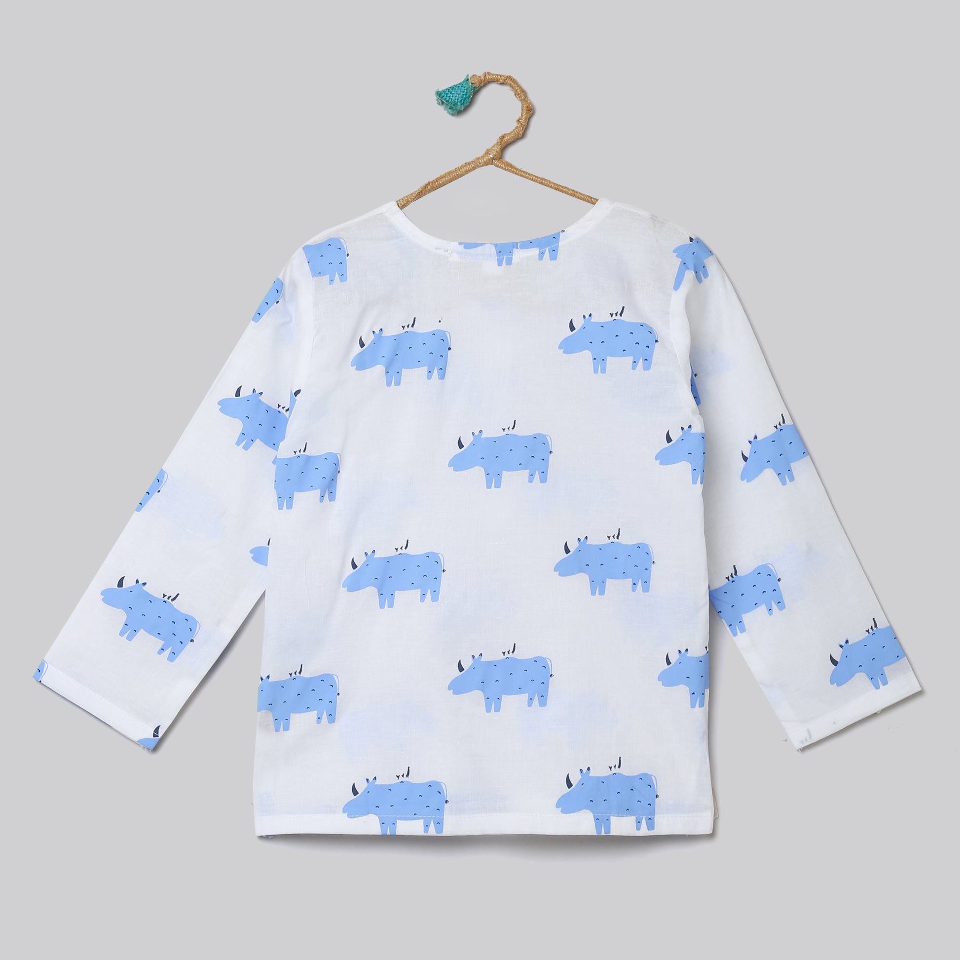 'A Crash of Rhinoceros'  Kurta Pyjama Set