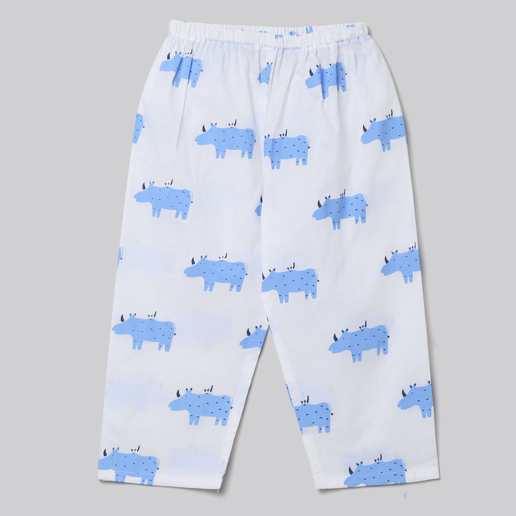 'A Crash of Rhinoceros'  Kurta Pyjama Set