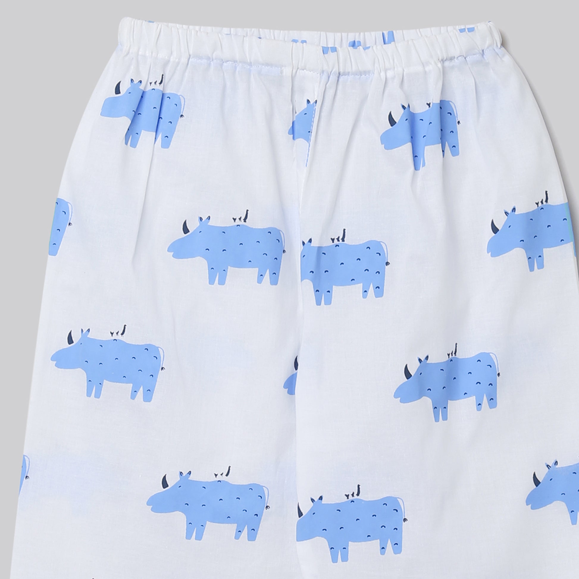 'A Crash of Rhinoceros'  Kurta Pyjama Set