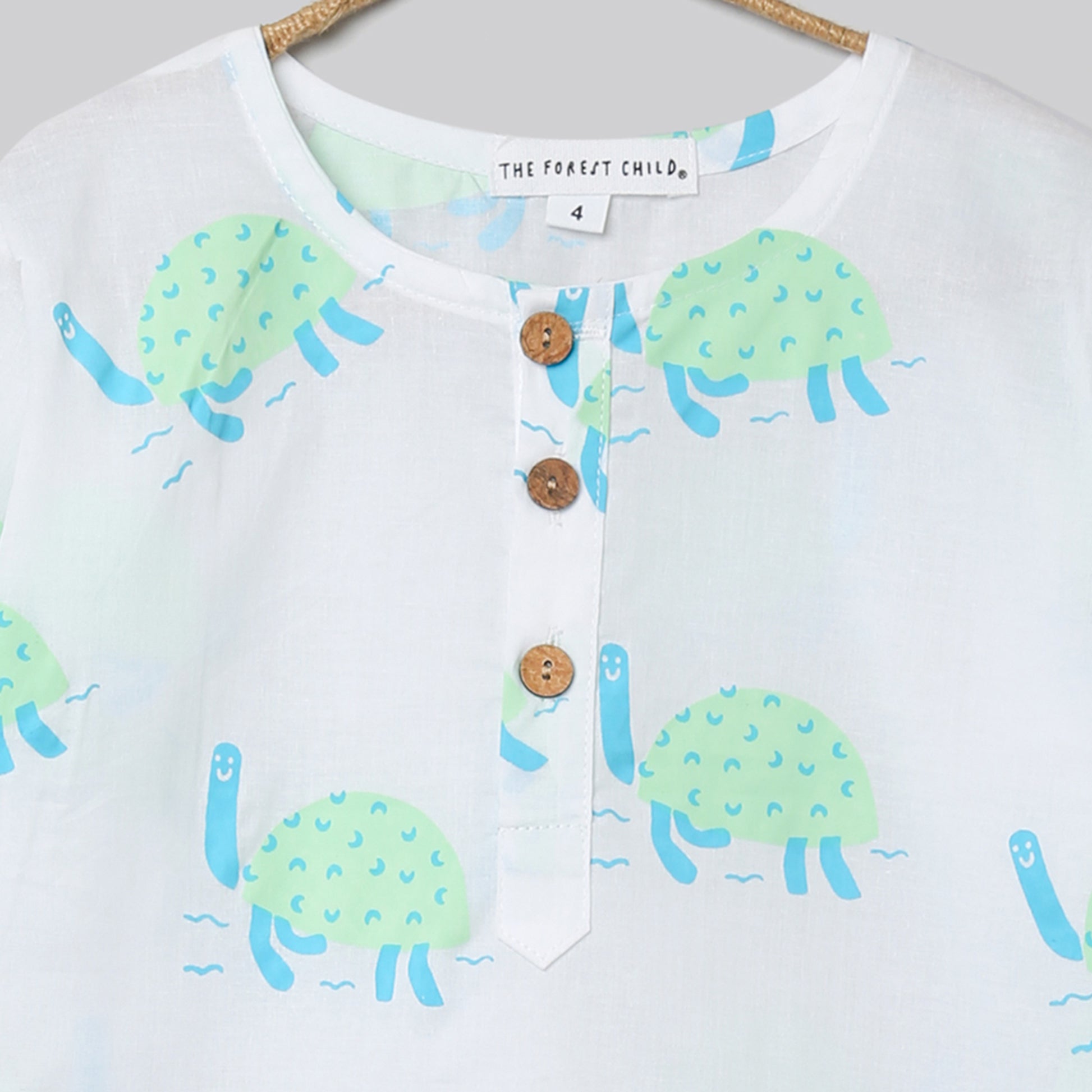 'A Bale of Turtles'  Kurta Pyjama Set
