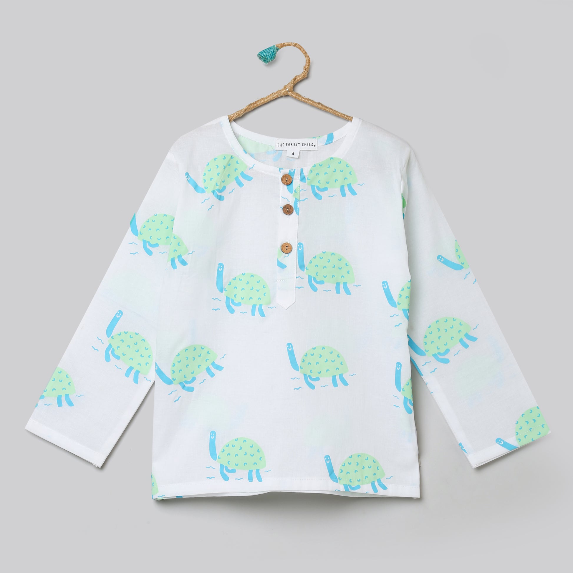 'A Bale of Turtles'  Kurta Pyjama Set