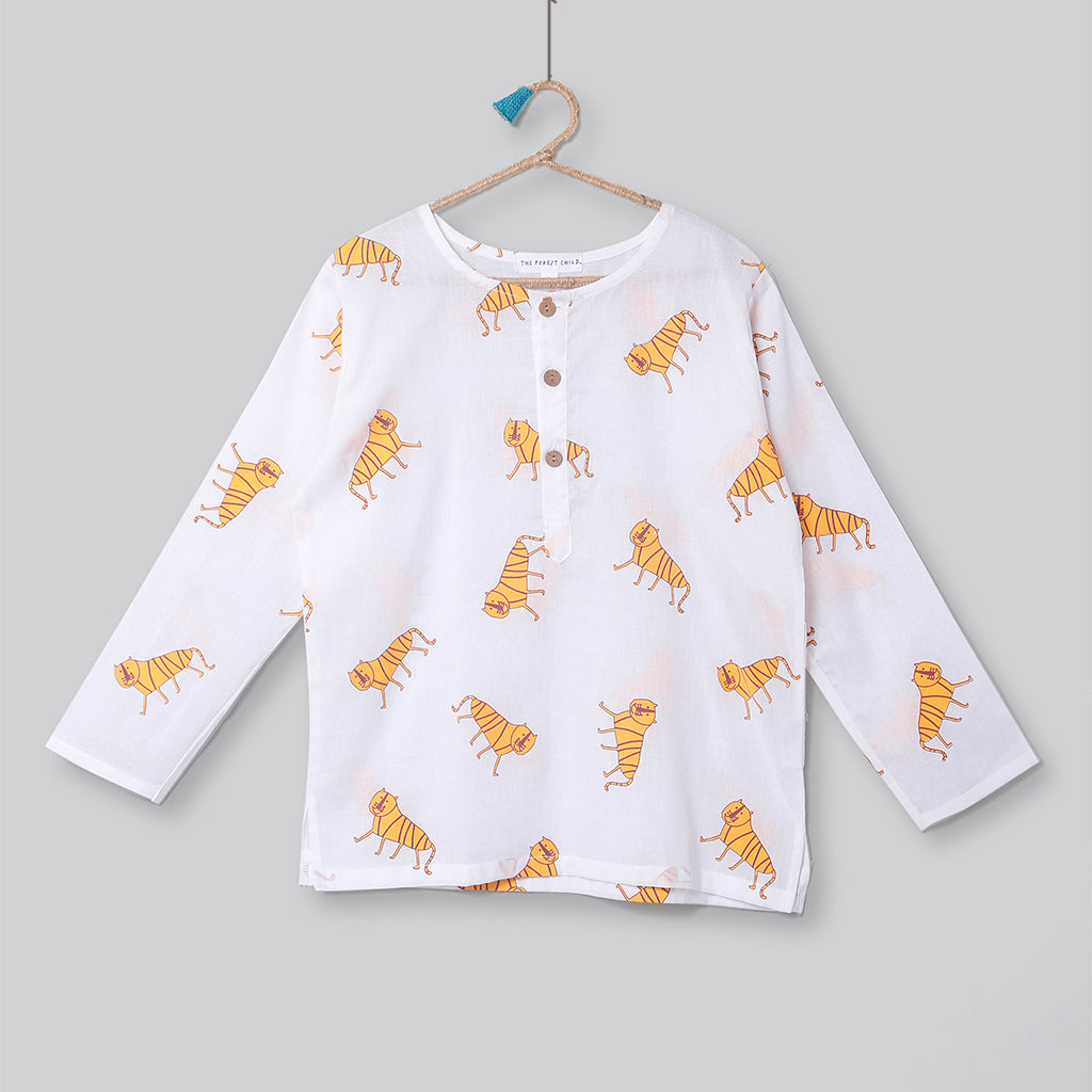 'An Ambush of Tigers' Kurta Pyjama Set